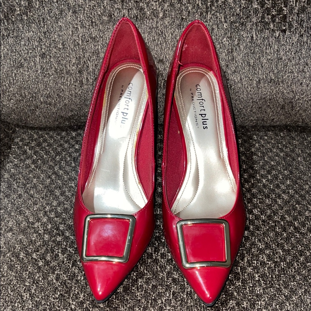 comfort plus by Predictions Women's Red Pumps
